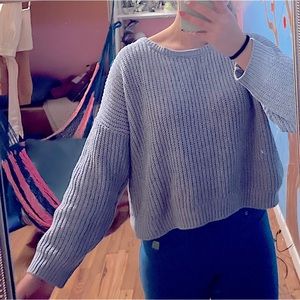 Medium blue sweater